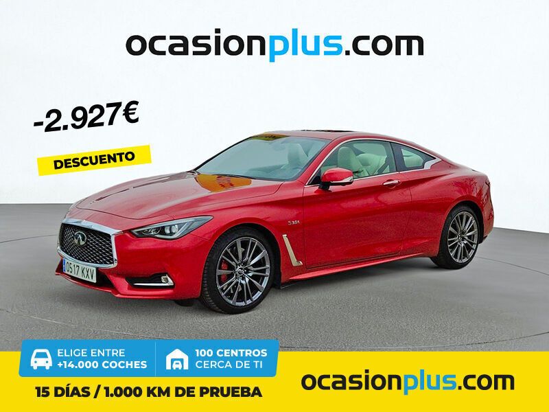 Rojo Usado 2019 Infiniti Q60 Sport Tech Coupe | 32.200 € - Imagen 1/4
