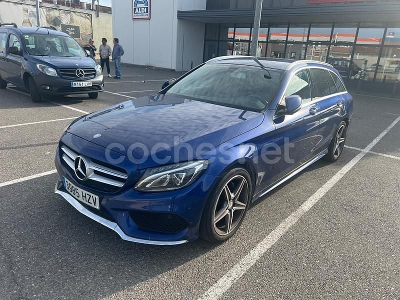Azul Usado 2014 Mercedes C220 AMG Familiar | 17.600 € (Precio justo) - Imagen 1/4