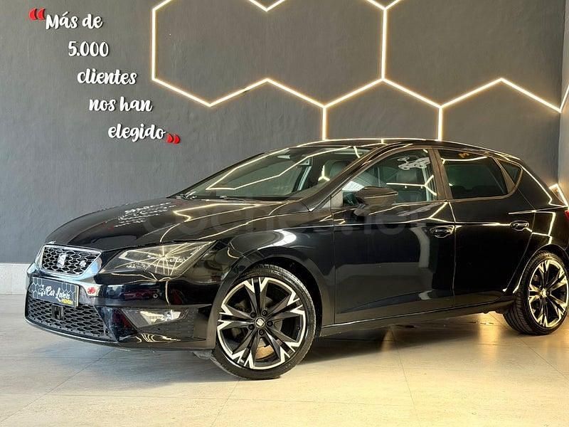 Usado Seat Leon FR 150 CV (110 kW) 2014 Negro Berlina