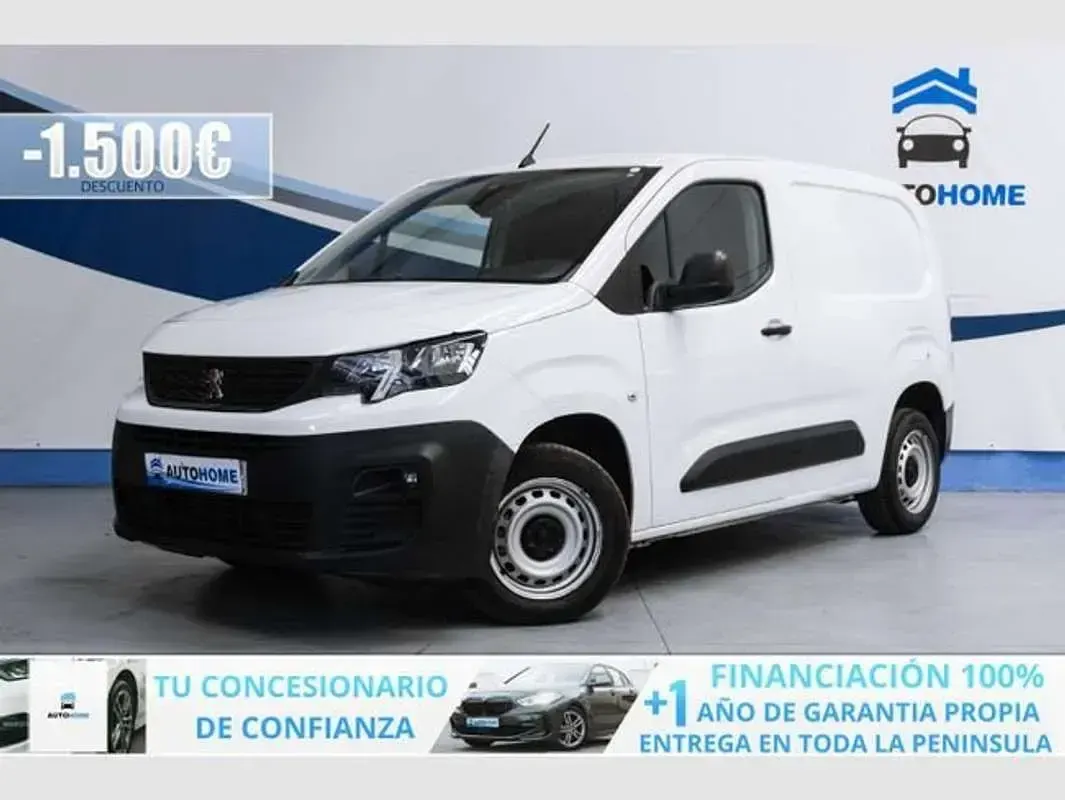 Usado Peugeot Partner S 102 CV (75 kW) 2021 Blanco Monovolumen