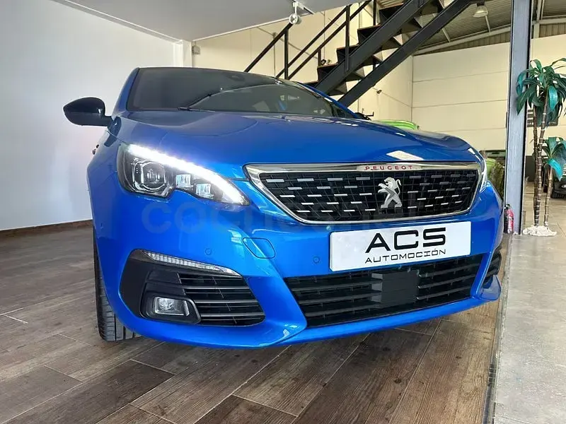 Usado Peugeot 308 GT 131 CV (96 kW) 2021 Azul Berlina