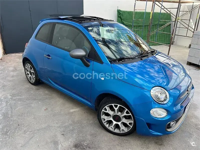 Usado Fiat 500 S 69 CV (50 kW) 2017 Azul Berlina