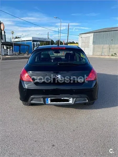 Usado Peugeot 308 Sport 110 CV (80 kW) 2009 Negro Berlina
