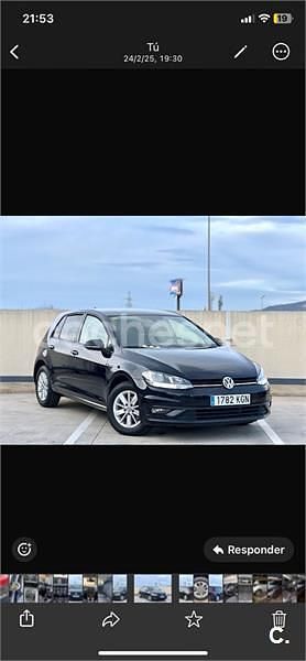 Usado VW Golf VII Advance 110 CV (80 kW) 2018 Negro Berlina