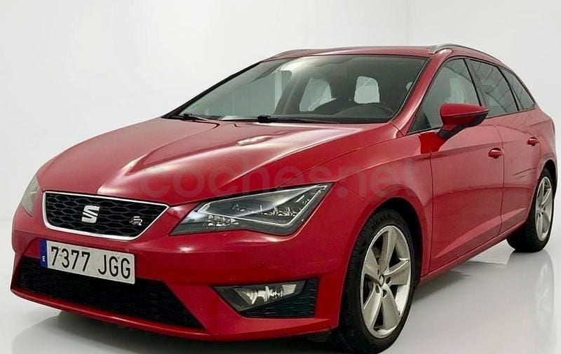 Rojo Usado 2015 Seat Leon FR Familiar | 11.500 € (Buen precio) - Imagen 1/4