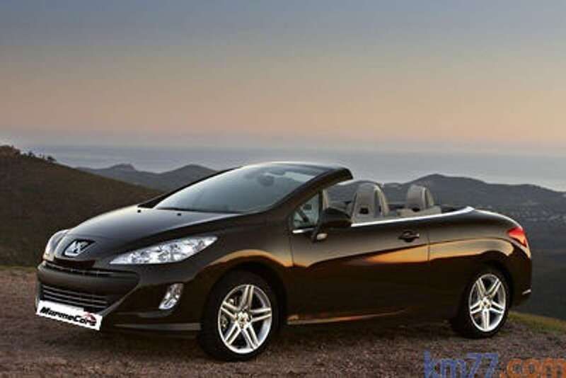 Negro Usado 2009 Peugeot 308 CC Descapotable | 9000 € (Precio justo) - Imagen 1/1