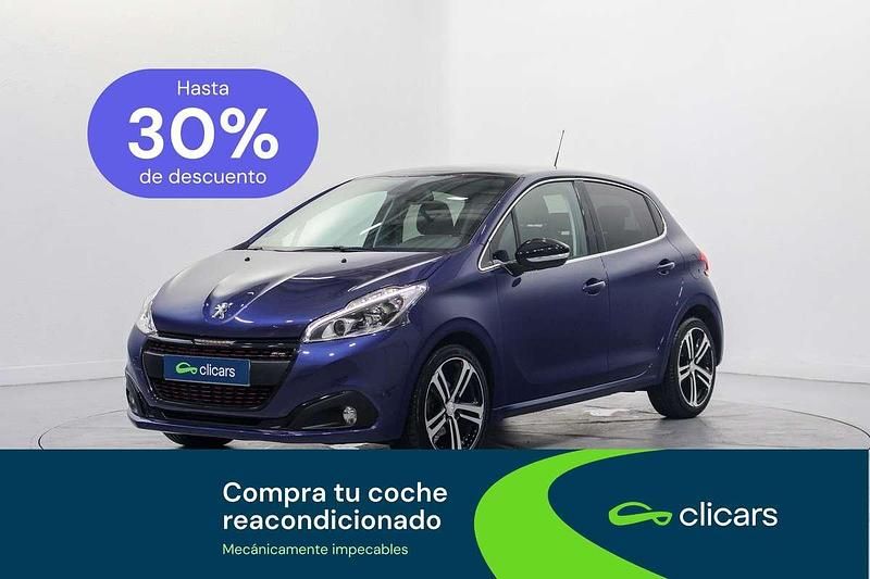 Usado Peugeot 208 GT-line 120 CV (88 kW) 2017 Azul Utilitario