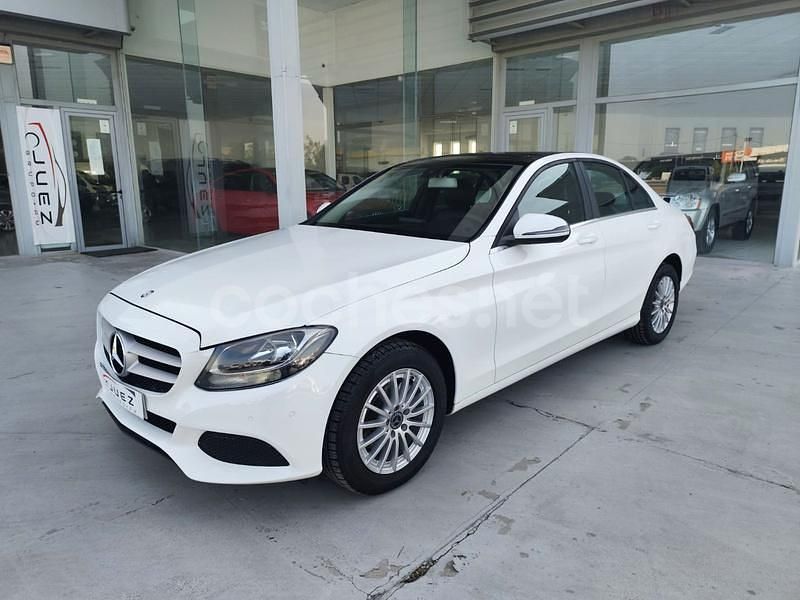 Usado Mercedes C200 136 CV (100 kW) 2016 Blanco Berlina