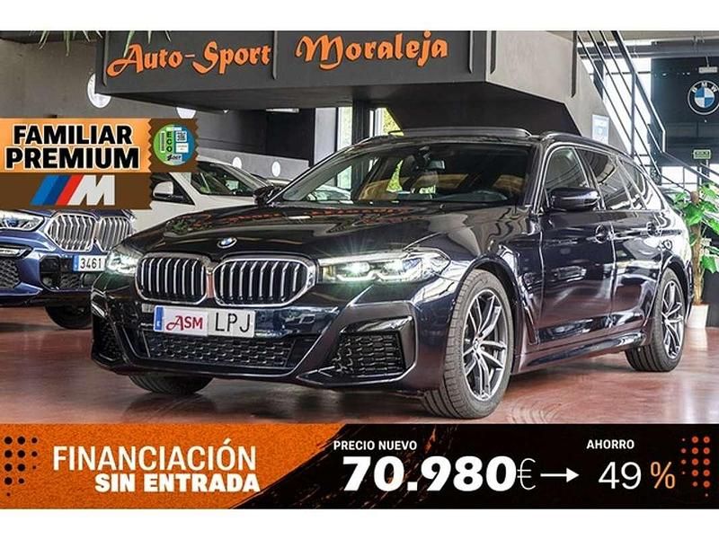 Negro Usado 2021 BMW 520 Sport Line Familiar | 32.900 € (Caro) - Imagen 1/4