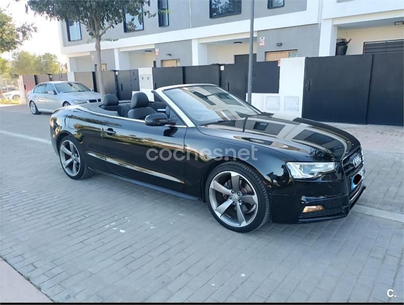 Negro Usado 2015 Audi A5 Cabriolet S-Line Descapotable | 17.500 € (Buen precio) - Imagen 1/4