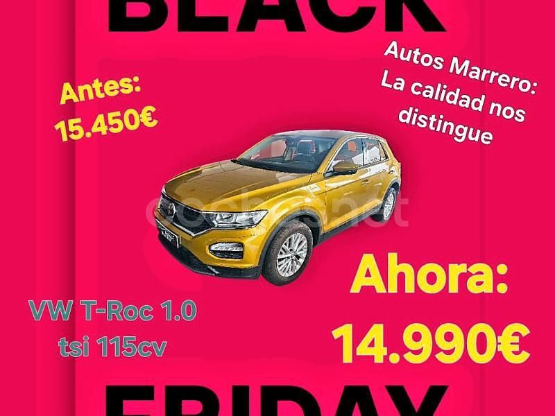 Amarillo Usado 2019 VW T-Roc Advance SUV | 14.990 € (Super precio) - Imagen 1/4
