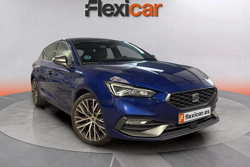Azul Usado 2021 Seat Leon FR Berlina | 19.490 € (Precio justo) - Imagen 1/4