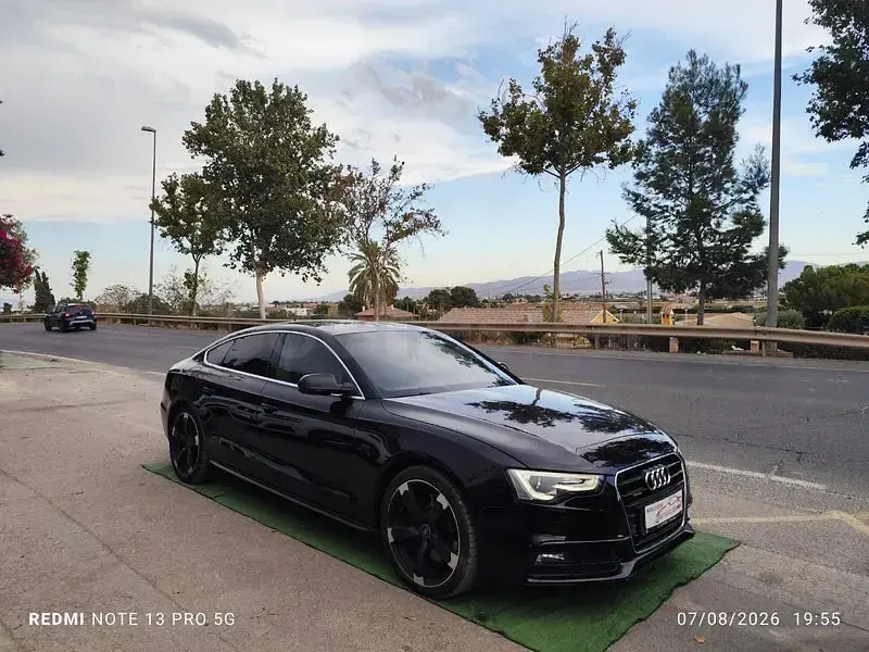 Usado Audi A5 Sportback S-Line 245 CV (180 kW) 2014 Negro Utilitario