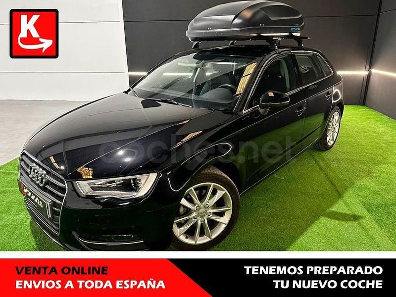 Usado Audi A3 Attraction 110 CV (80 kW) 2015 Negro Berlina