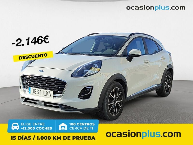Blanco Usado 2020 Ford Puma Titanium SUV | 15.690 € (Precio justo) - Imagen 1/4