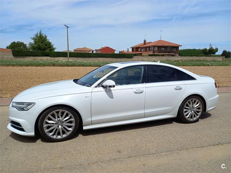 Usado Audi A6 218 CV (160 kW) 2017 Blanco Berlina