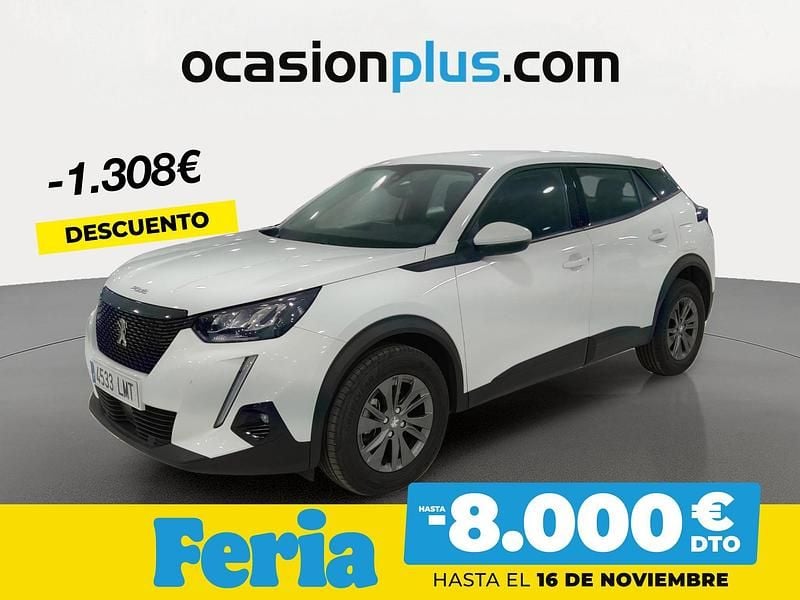 Blanco Usado 2021 Peugeot 2008 Active SUV | 14.390 € (Precio justo) - Imagen 1/4