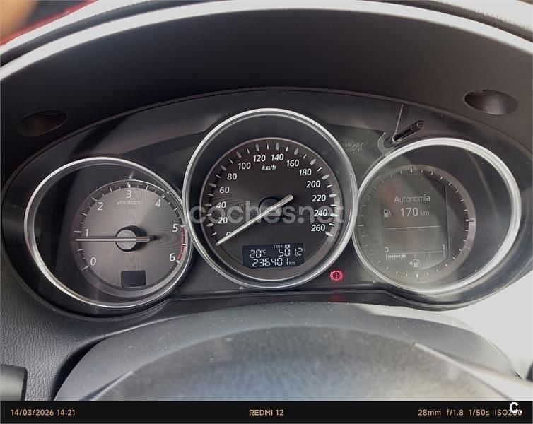 Usado Mazda CX-5 Style 150 CV (110 kW) 2014 Gris / plata SUV