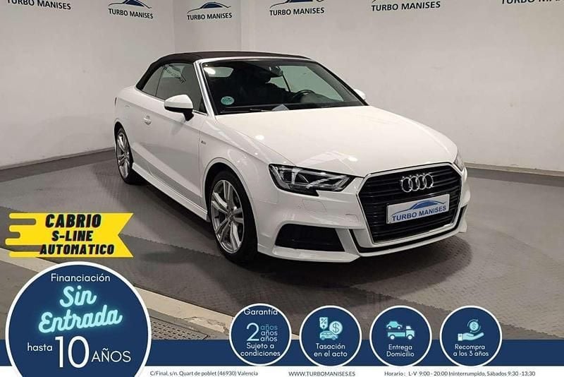Blanco Usado 2021 Audi A3 Cabriolet S-Line Descapotable | 23.990 € (Precio justo) - Imagen 1/4