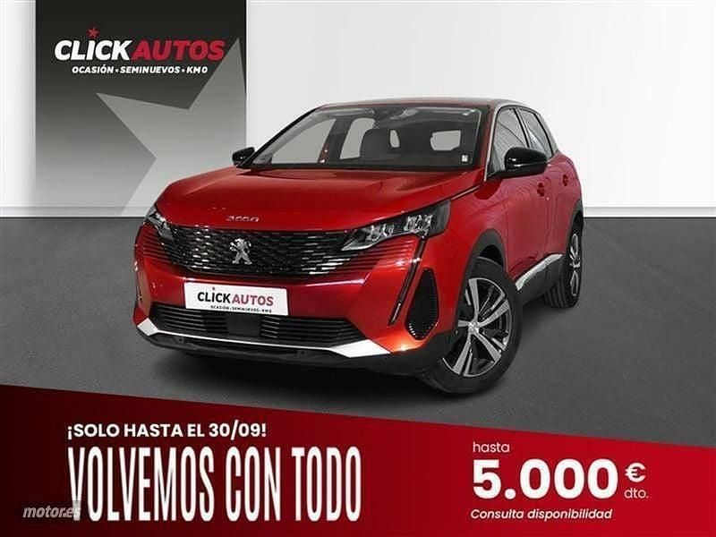 Gris Usado 2022 Peugeot 3008 Allure SUV | 17.300 € (Precio justo) - Imagen 1/4