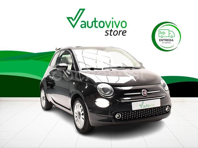 Negro Usado 2019 Fiat 500C Lounge Descapotable | 10.500 € (Precio justo) - Imagen 1/4