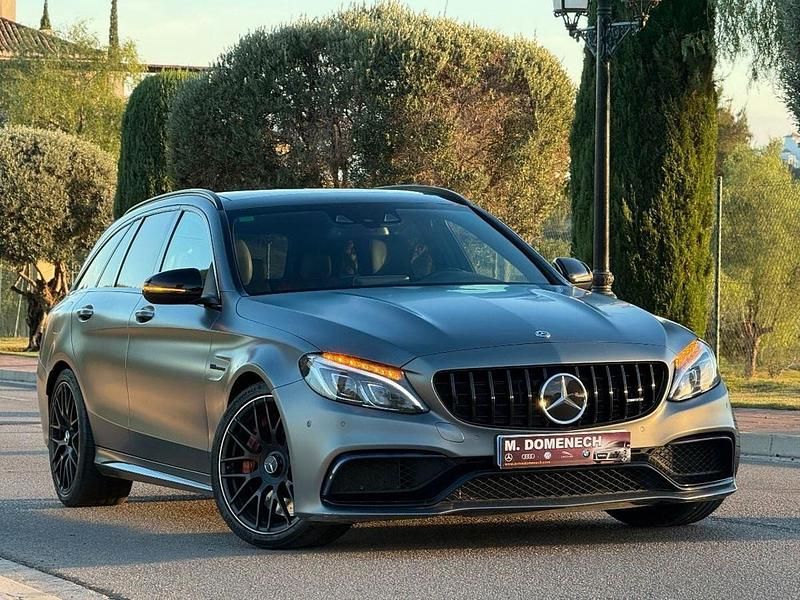 Gris Usado 2017 Mercedes C63 AMG Familiar | 59.900 € (Caro) - Imagen 1/4