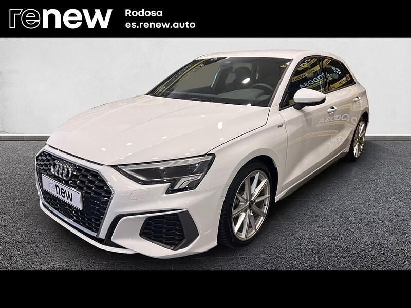 Blanco Usado 2021 Audi A3 Sportback S-Line Utilitario | 28.900 € (Precio justo) - Imagen 1/4