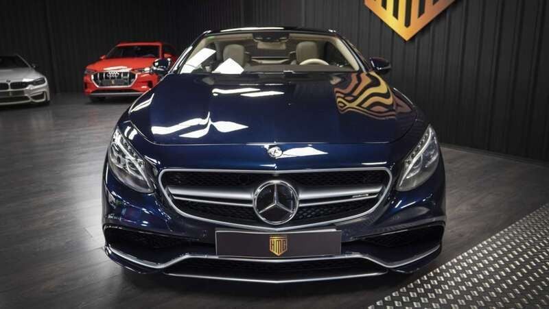 Usado Mercedes S63 AMG AMG 585 CV (430 kW) 2015 Azul Berlina