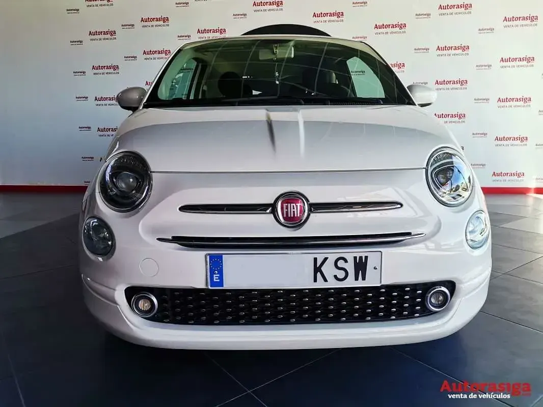 Usado Fiat 500C Lounge 69 CV (50 kW) 2019 Blanco Descapotable