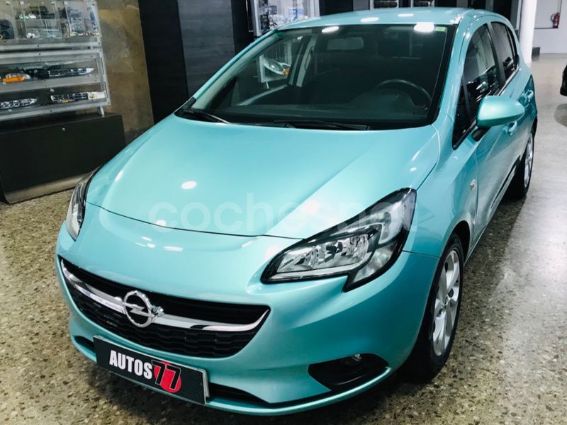 Verde Usado 2015 Opel Corsa Color Edition Berlina | 7300 € (Buen precio) - Imagen 1/4