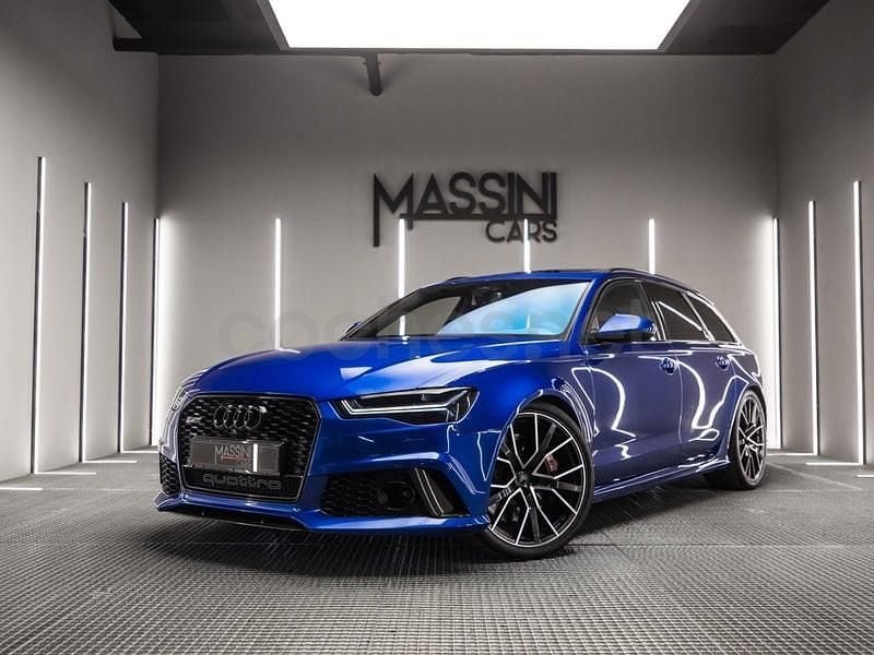 Usado Audi RS6 Performance 605 CV (444 kW) 2018 Azul Familiar