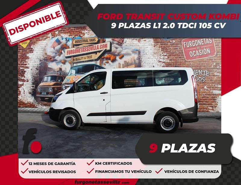 Usado Ford Transit Custom Trend 105 CV (77 kW) 2017 Blanco Familiar