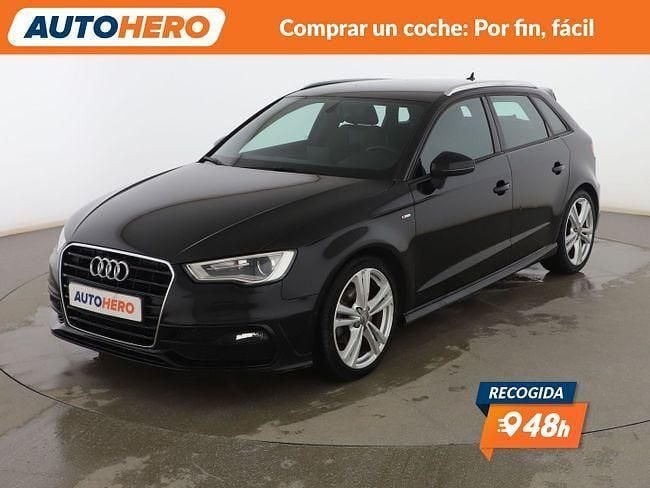 Usado Audi A3 S-Line 110 CV (80 kW) 2014 Negro Utilitario