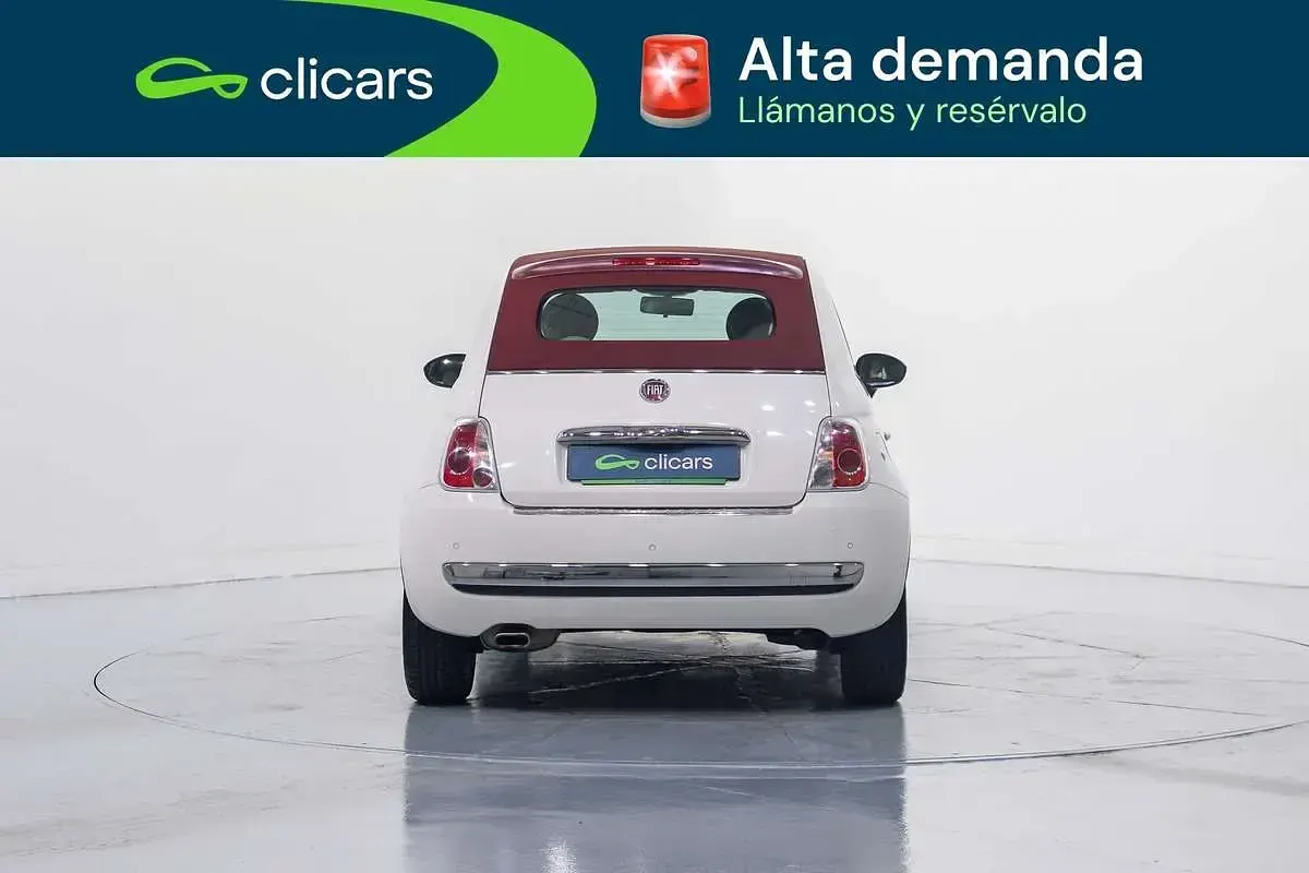 Usado Fiat 500C 69 CV (50 kW) 2014 Blanco Descapotable