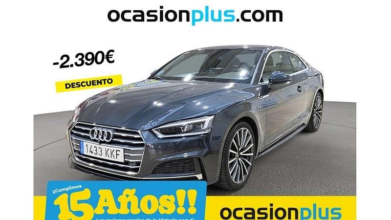 Gris Usado 2018 Audi A5 S-Line Coupe | 23.900 € (Precio justo) - Imagen 1/4
