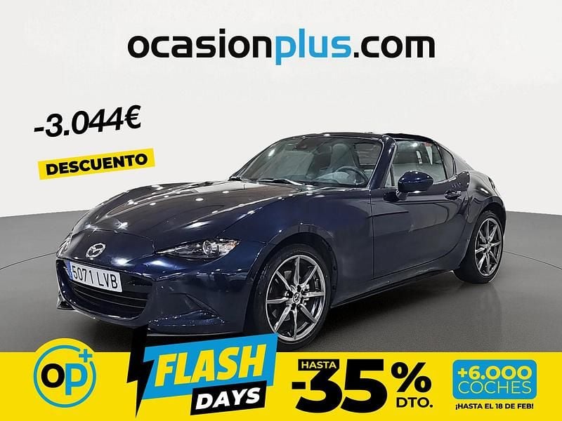 Usado Mazda MX5 184 CV (135 kW) 2021 Azul Descapotable