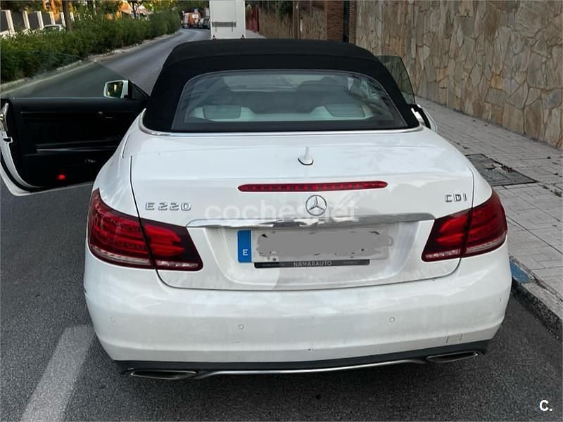 Blanco Usado 2013 Mercedes E220 Avantgarde Descapotable | 21.500 € (Un poco caro) - Imagen 1/4