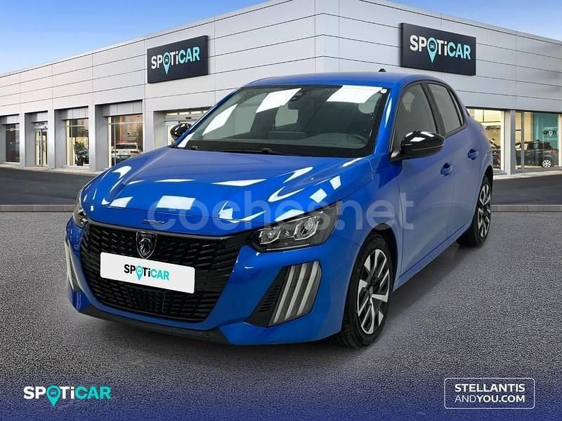 Usado Peugeot 208 Active 100 CV (73 kW) 2024 Azul Utilitario