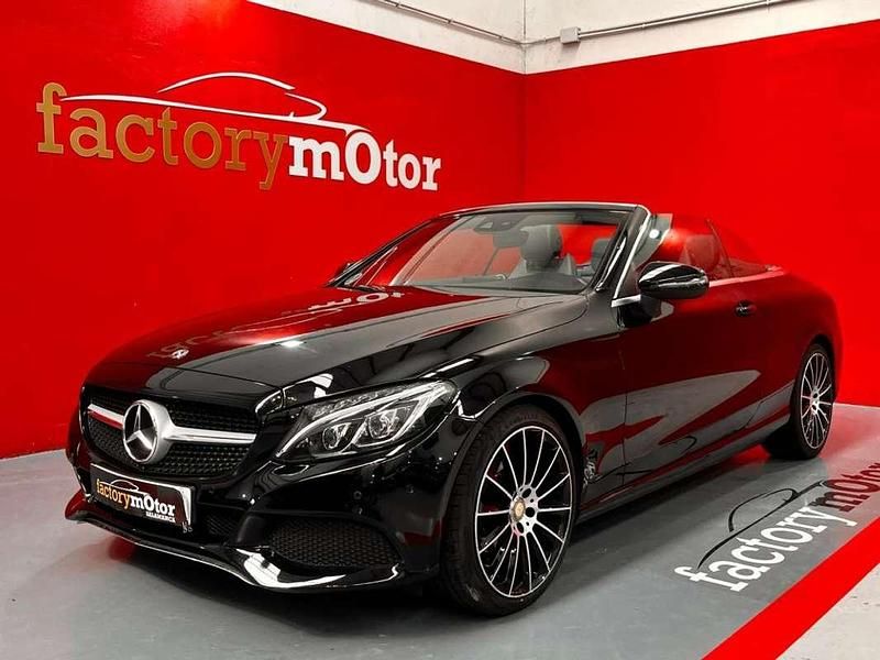 Negro Usado 2017 Mercedes C220 Descapotable | 24.500 € (Super precio) - Imagen 1/4