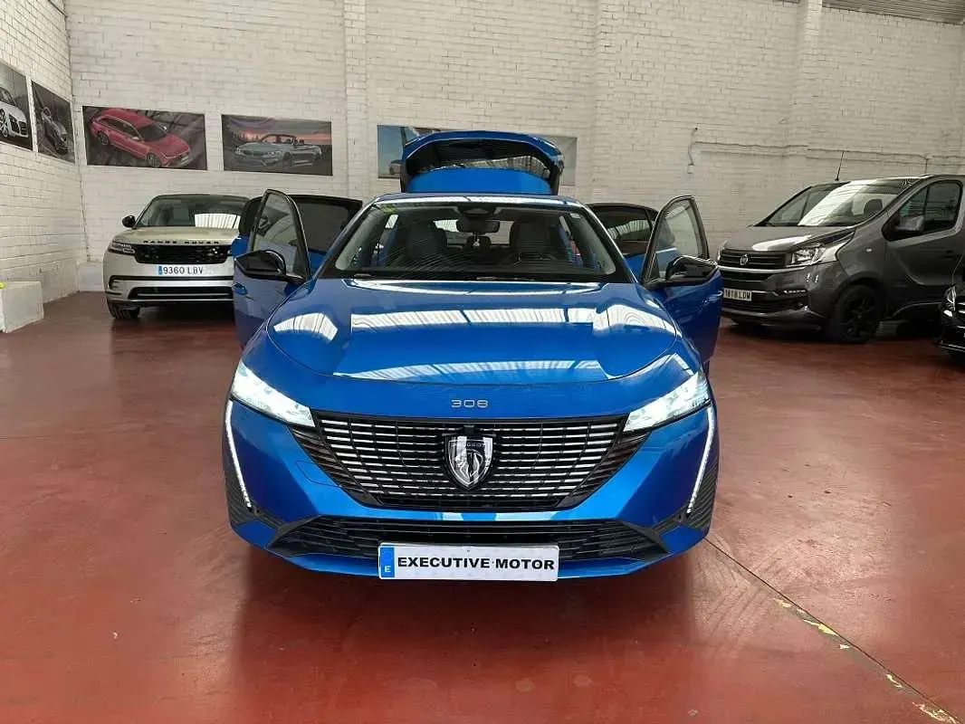 Usado Peugeot 308 Allure 131 CV (96 kW) 2022 Azul Utilitario