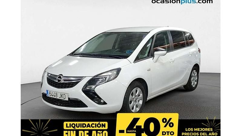 Blanco Usado 2015 Opel Zafira Tourer Expression Monovolumen | 12.400 € (Un poco caro) - Imagen 1/4
