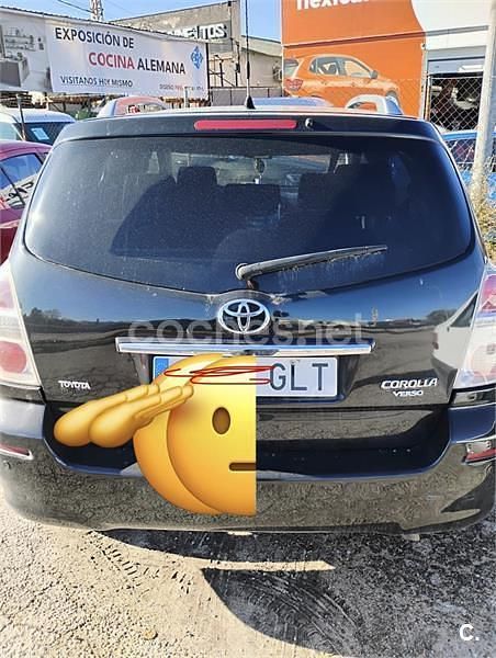 Usado Toyota Corolla Verso Sol 129 CV (94 kW) 2009 Negro Monovolumen