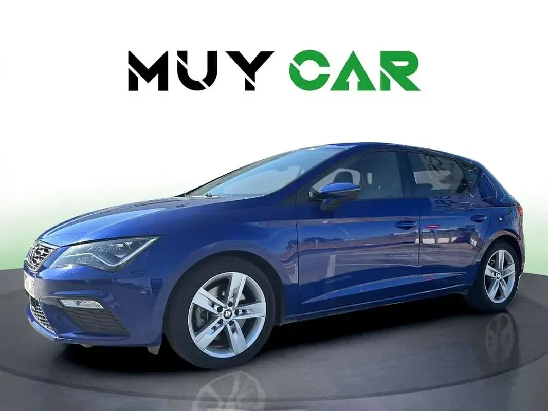 Usado Seat Leon FR 150 CV (110 kW) 2020 Azul Utilitario