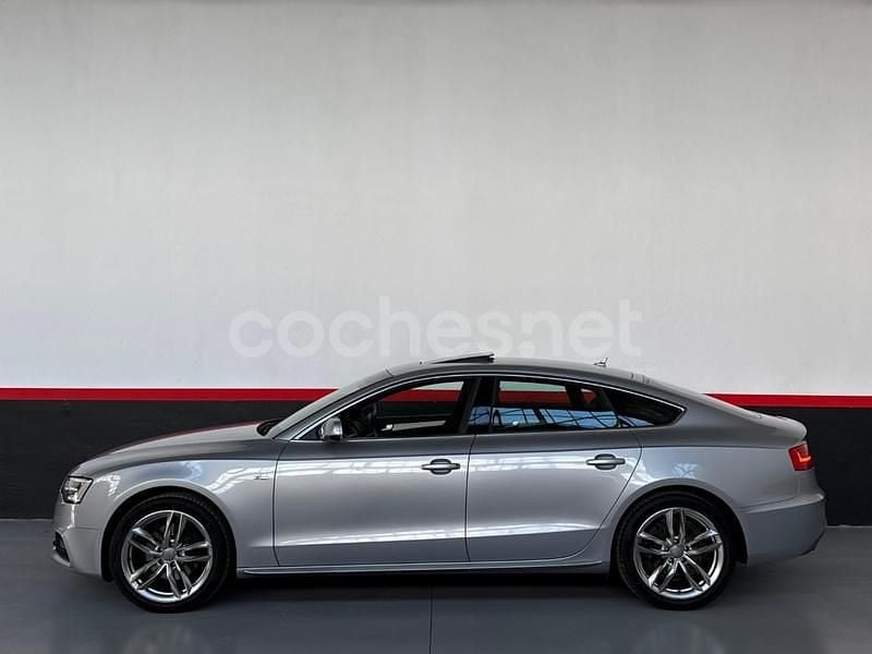 Usado Audi A5 Sportback S-Line 150 CV (110 kW) 2015 Gris / plata Utilitario
