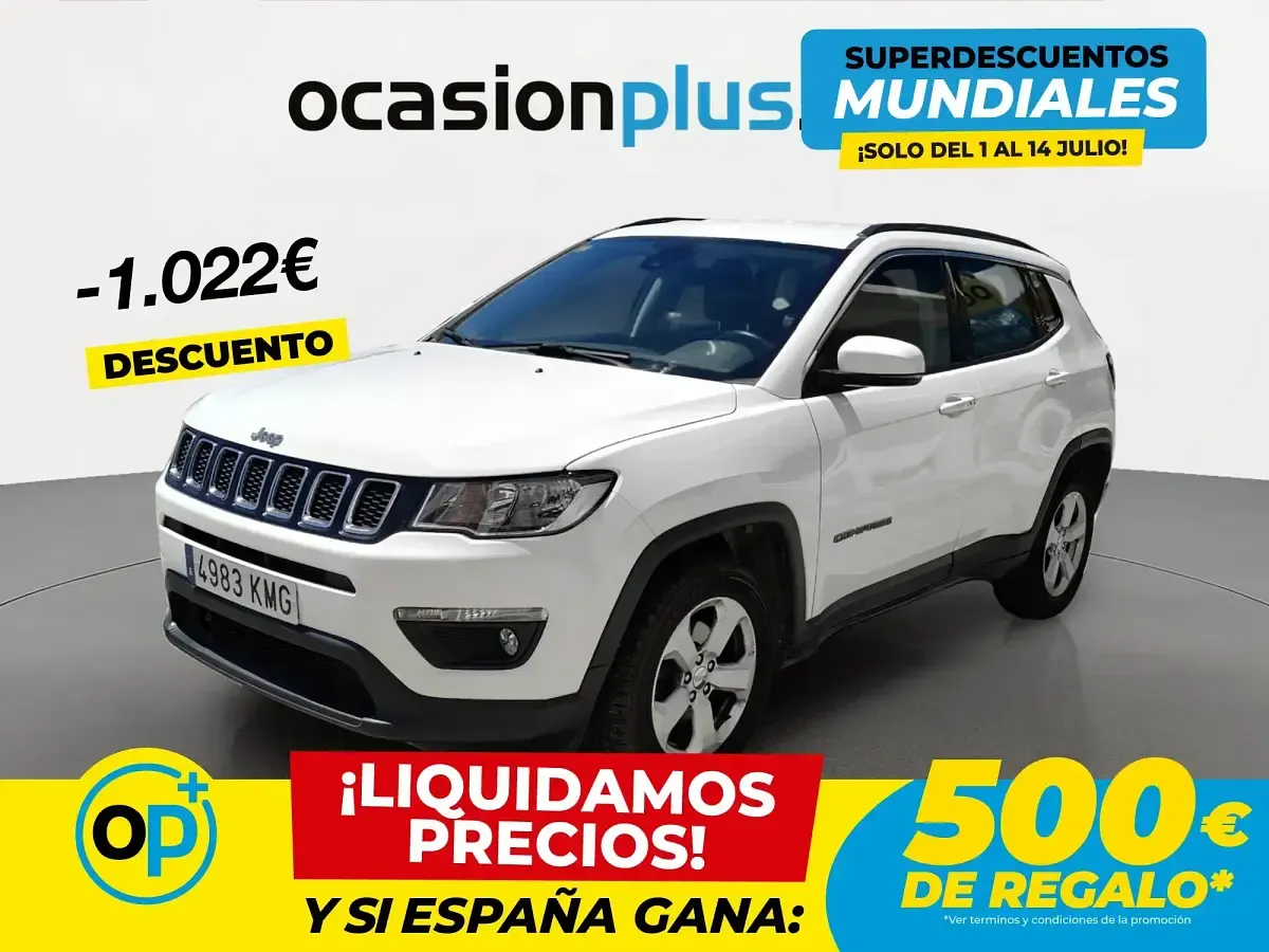 Usado Jeep Compass Longitude 140 CV (102 kW) 2018 Blanco SUV