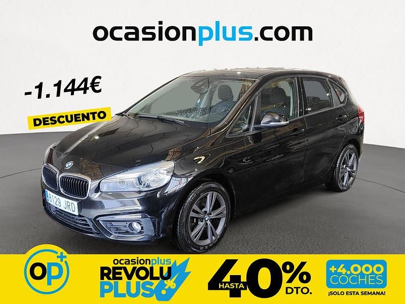 Usado BMW 218 Active Tourer 150 CV (110 kW) 2016 Negro Monovolumen