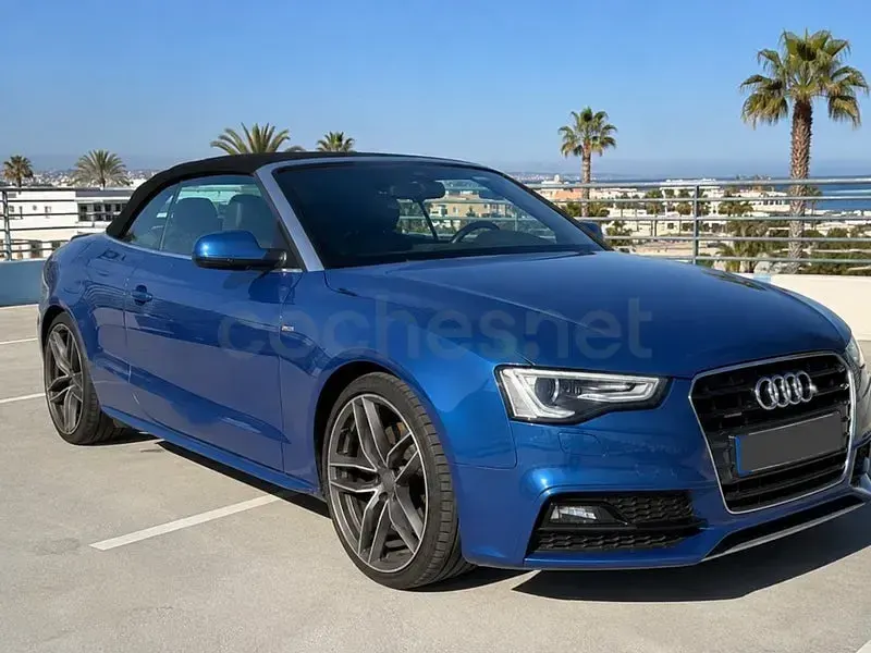 Usado Audi A5 Cabriolet Advanced 245 CV (180 kW) 2015 Azul Descapotable