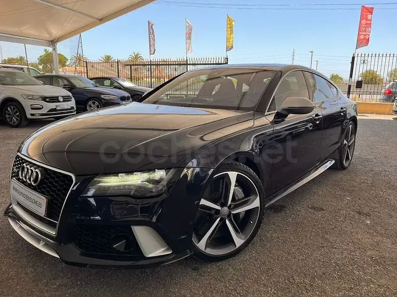 Usado Audi RS7 Sportback 560 CV (411 kW) 2014 Azul Utilitario