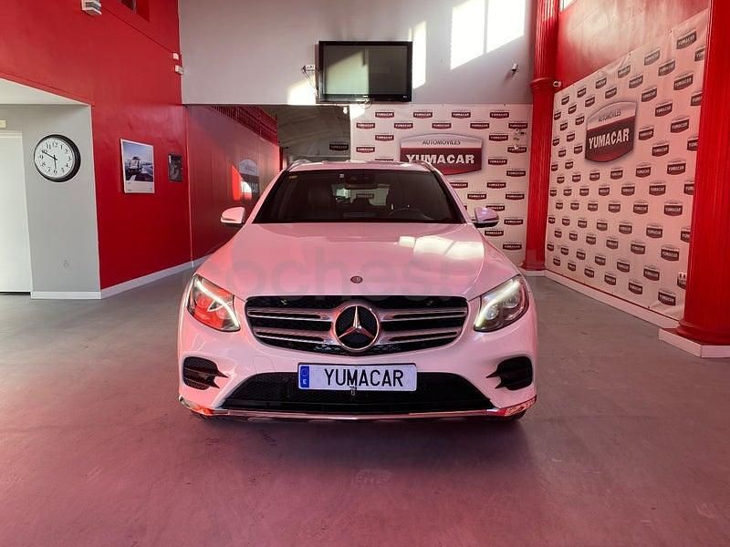 Usado Mercedes GLC220 AMG line 170 CV (125 kW) 2016 Blanco SUV