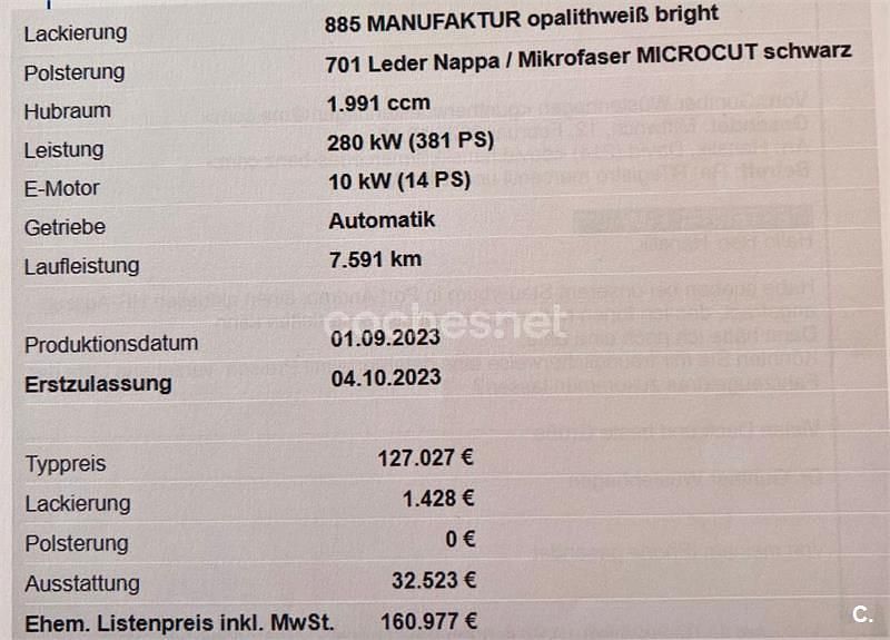 Usado Mercedes SL43 AMG AMG 381 CV (280 kW) 2023 Blanco Descapotable